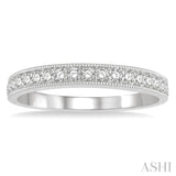 Milgrain Diamond Wedding Band