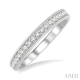 Milgrain Diamond Wedding Band