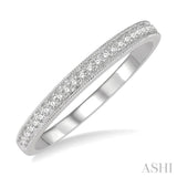 Milgrain Diamond Wedding Band