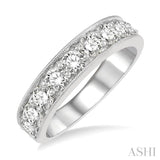 Milgrain Diamond Wedding Band