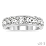 Milgrain Diamond Wedding Band