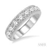 Milgrain Diamond Wedding Band