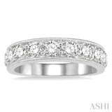 Milgrain Diamond Wedding Band