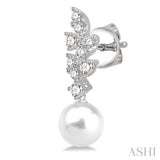 Pearl & Diamond Earrings