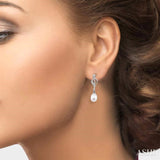 Pearl & Diamond Fashion Earrings