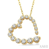 Heart Shape Journey Diamond Fashion Pendant