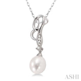 Pearl & Diamond Fashion Pendant