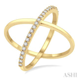 Criss Cross Diamond Fashion Ring
