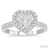 Heart Shape Lovebright Diamond Ring