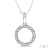 Circle Petite Diamond Pendant