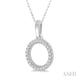 Circle Petite Diamond Pendant