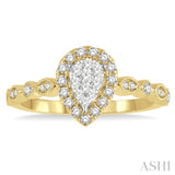 Pear Shape Lovebright Diamond Ring