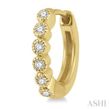 Diamond Petite Huggie Earrings