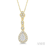 Pear Shape Lovebright Diamond Pendant