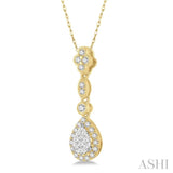 Pear Shape Lovebright Diamond Pendant