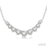Graduated Diamond Smile Necklace