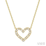 Heart Shape Diamond Necklace