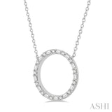 Circle Diamond Necklace