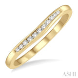 Diamond Curved Wedding Band