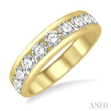 Channel-Set Diamond Wedding Band
