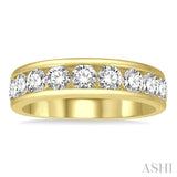Channel-Set Diamond Wedding Band