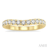 Diamond Curved Wedding Band