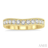 Diamond Curved Wedding Band