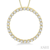 Circle Diamond Pendant