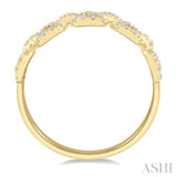 Paper Clip Stackable Diamond Band