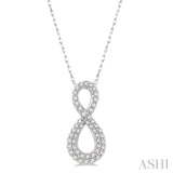 Infinity Shape Diamond Pendant