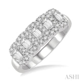 5 Stones Diamond Wedding Band