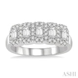 5 Stones Diamond Wedding Band