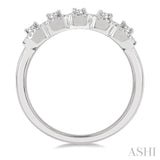 5 Stones Diamond Wedding Band