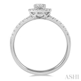 Oval Shape Petite Diamond Ring