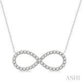 Infinity Shape Diamond Pendant