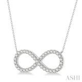 Infinity Shape Diamond Pendant