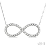 Infinity Shape Diamond Pendant