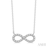 Infinity Shape Diamond Pendant