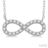 Infinity Shape Diamond Pendant