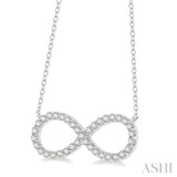 Infinity Shape Diamond Pendant
