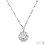 Bezel-Set Diamond Necklace