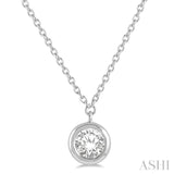 Bezel-Set Diamond Necklace