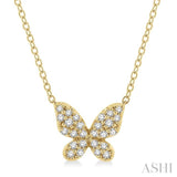 Butterfly Shape Petite Diamond Fashion Pendant