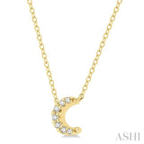 Crescent Petite Diamond Fashion Pendant