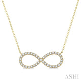 Infinity Shape Diamond Necklace