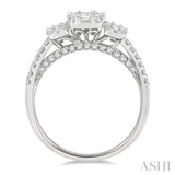 Past Present & Future Fusion Diamond Engagement Ring